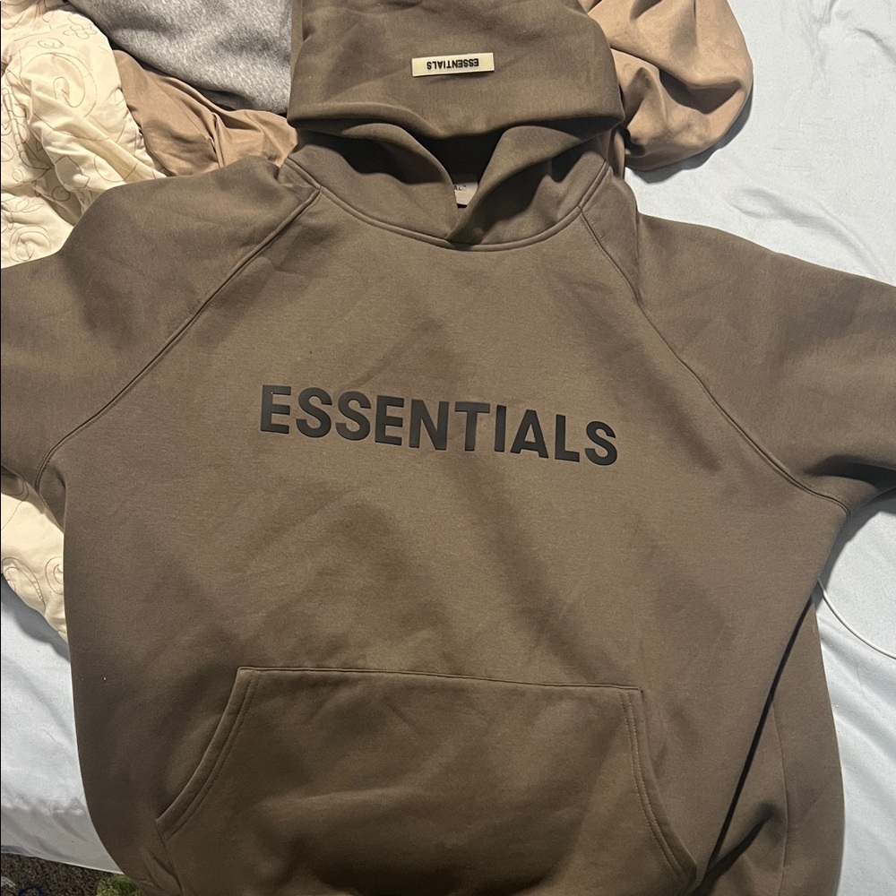 Essentials Men's Olive Hoodie